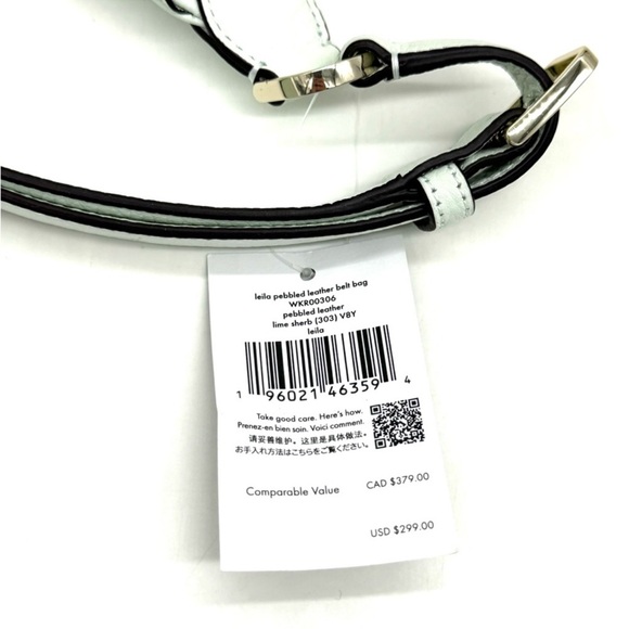 Kate Spade Leila Lime Sherbet Leather Belt Bag Lime Sherbet - Picture 9 of 9